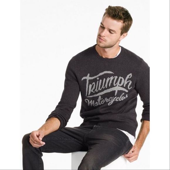 Lucky Brand Other - Lucky Brand Triumph Motorcycles Sweater Pullover